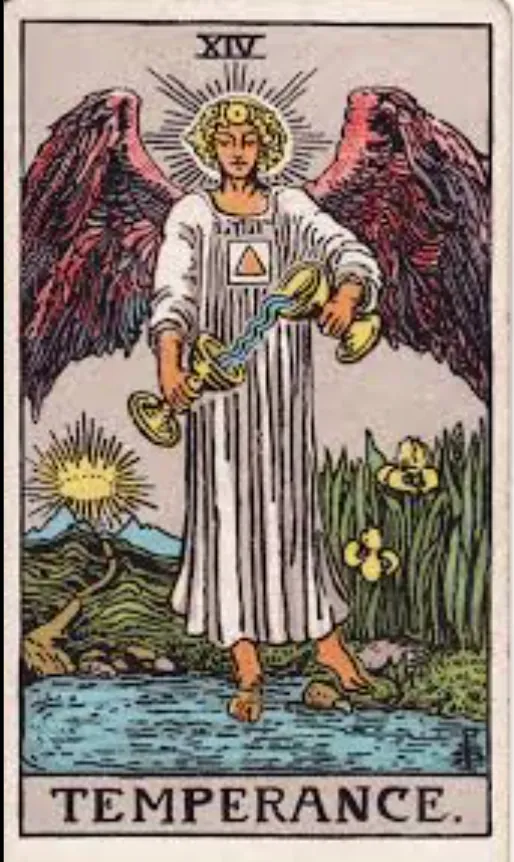 Carta del Tarot La Templanza